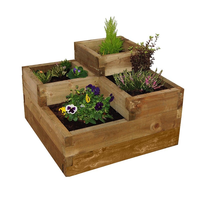Caledonian Wooden Tiered Raised Bed - Image 2