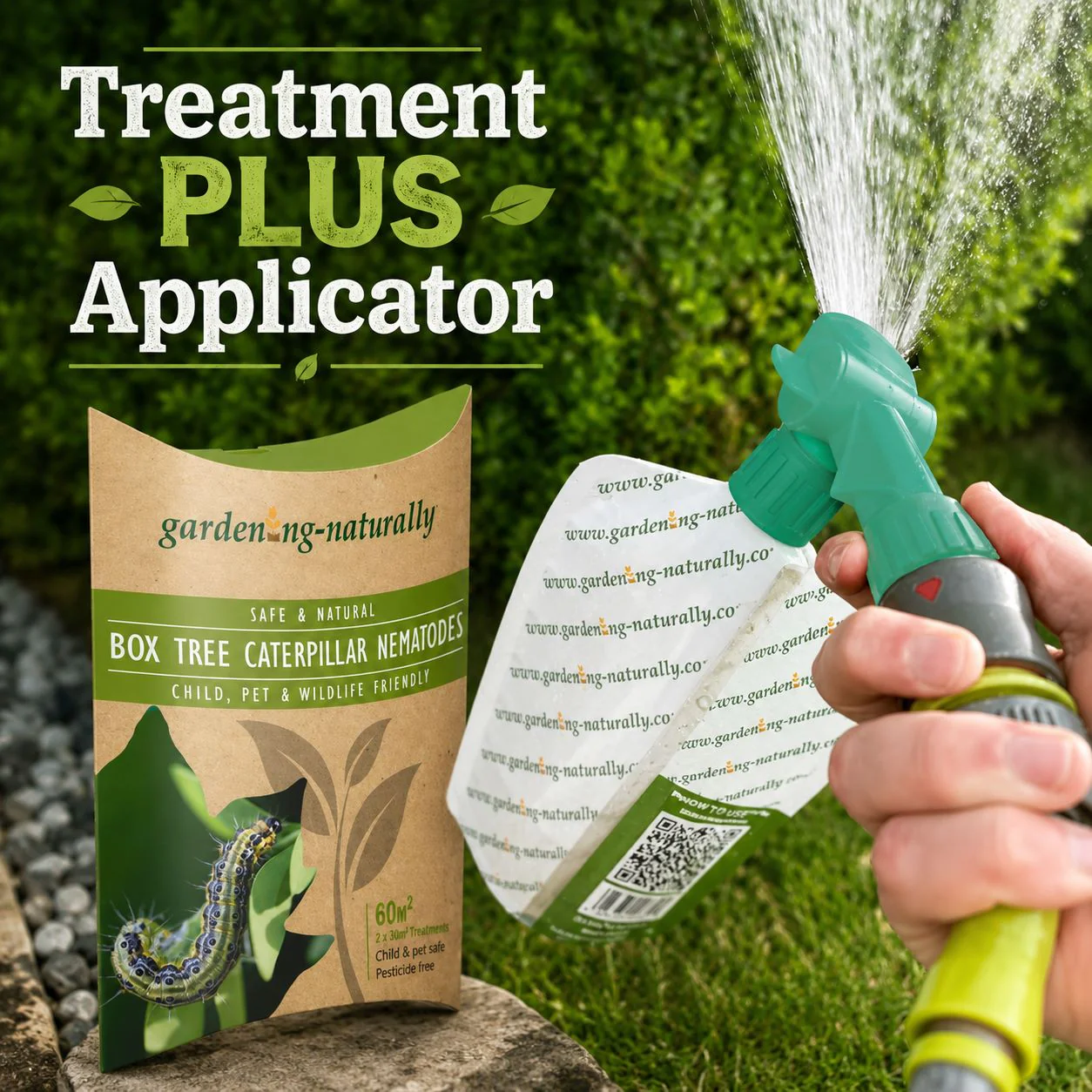 Box Moth Caterpillar Nematode Treatment  & Applicator Bundle