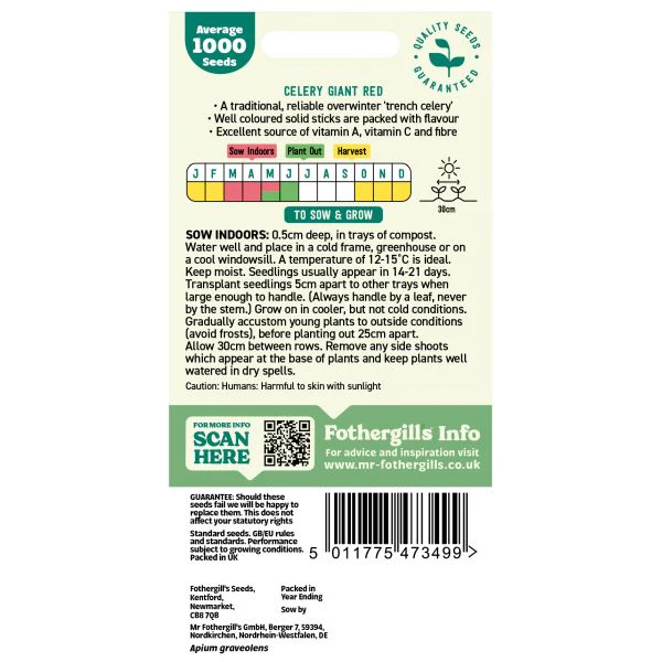 Celery Giant Red Seeds - Image 2