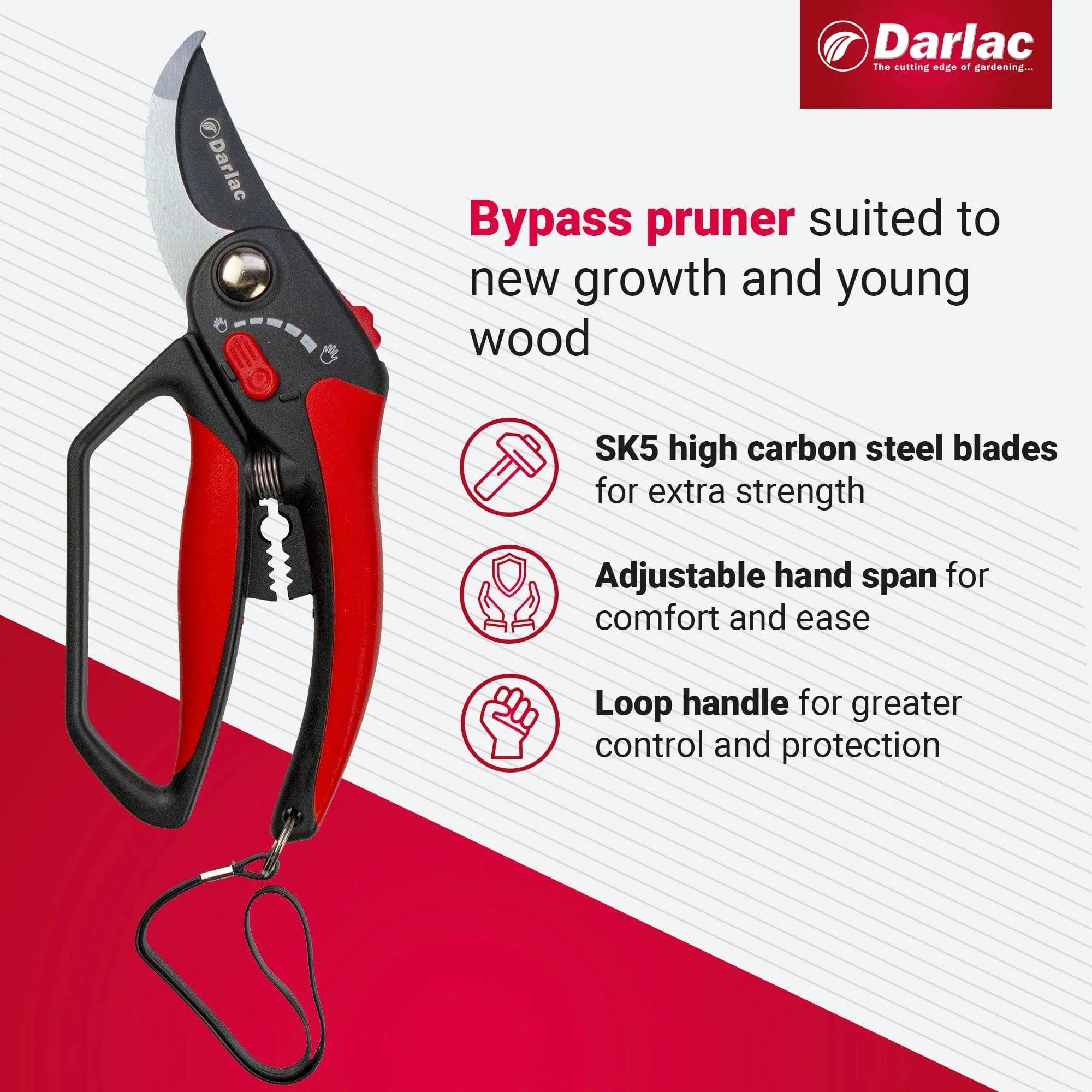 Darlac Adjustable Bypass Secateurs - Image 3