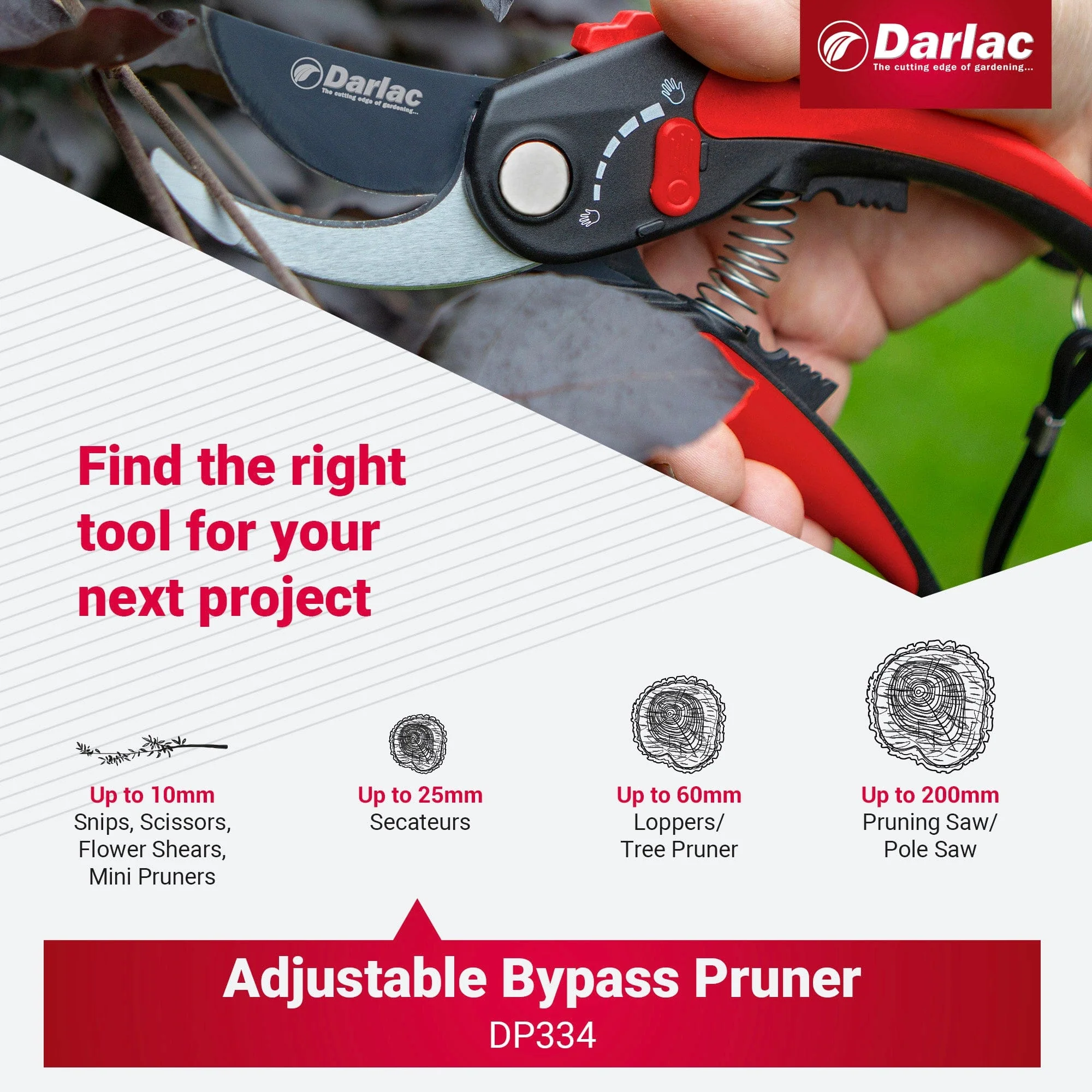 Darlac Adjustable Bypass Secateurs - Image 6