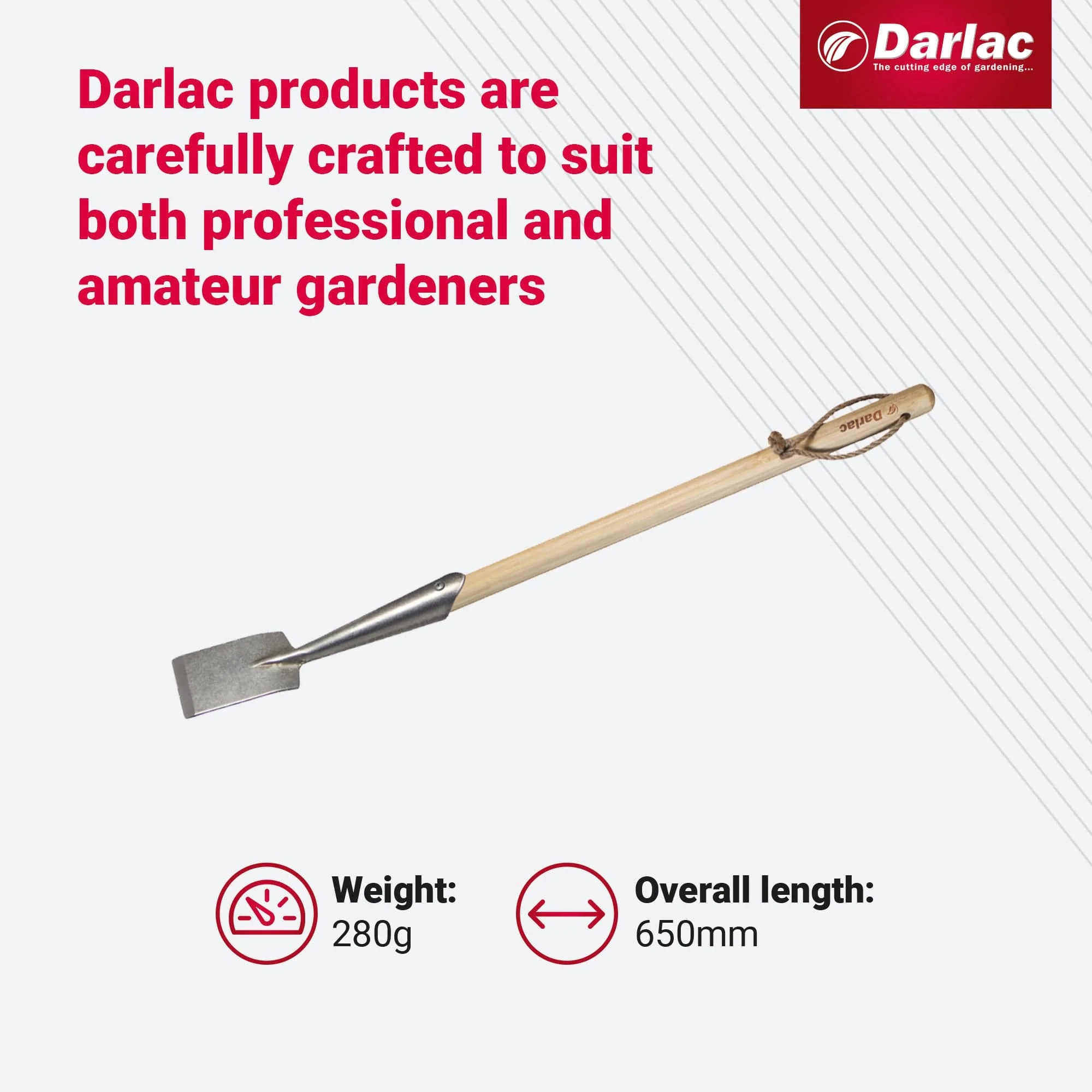 Darlac Bamboo Narrow Spade Hoe Short Handle - Image 5