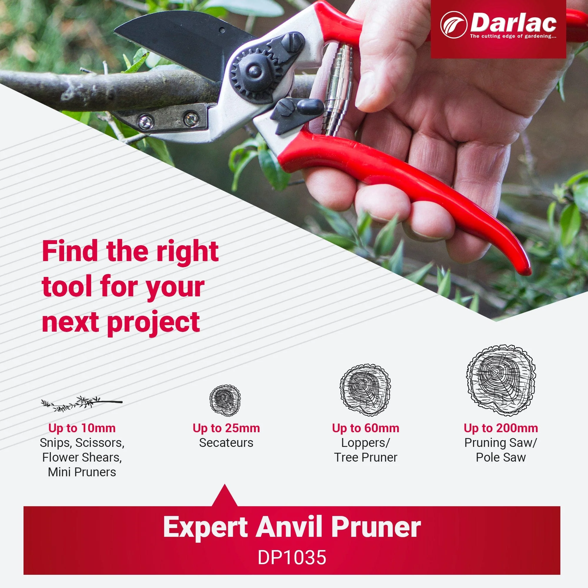 Darlac Expert Anvil Secateur - Image 6