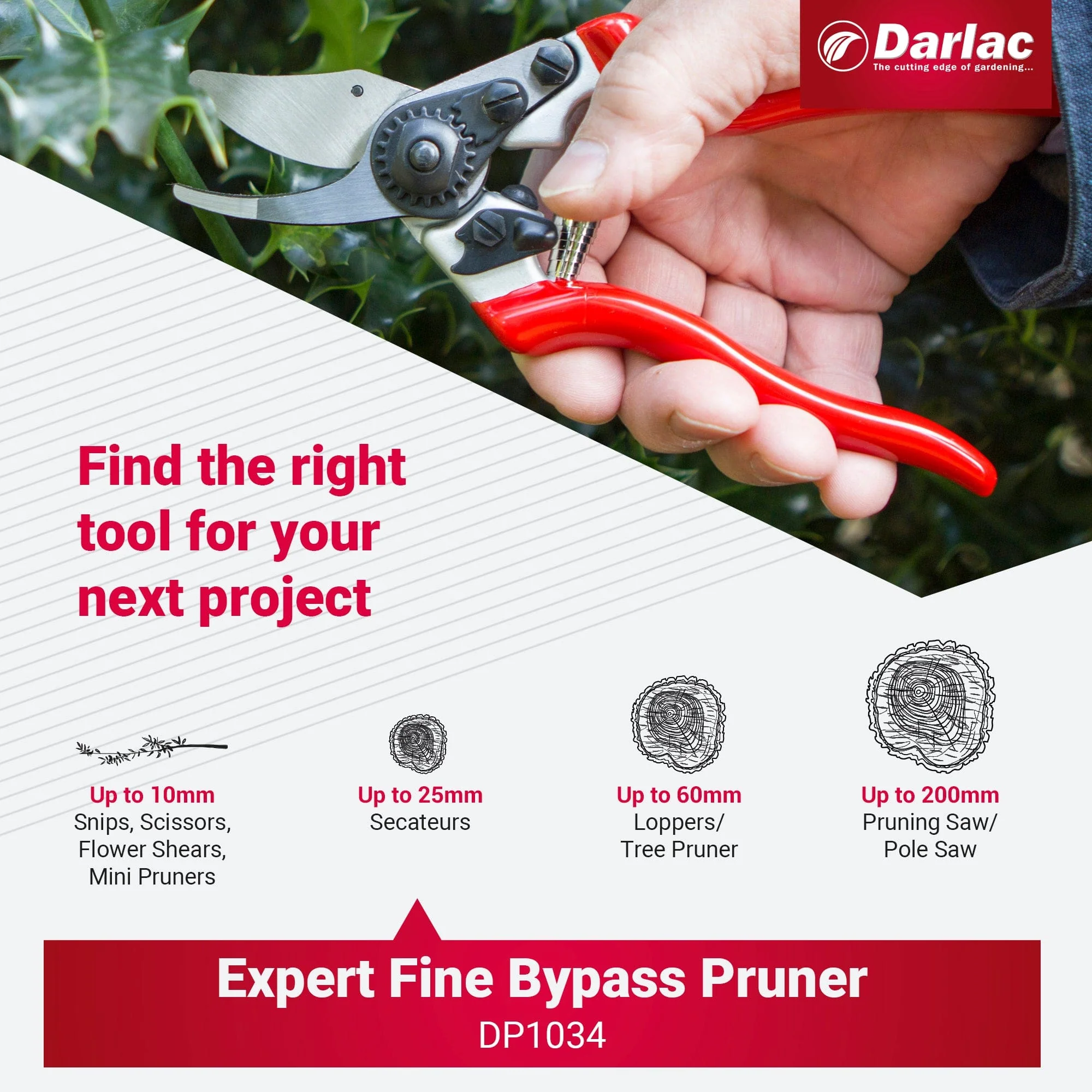 Darlac Expert Fine Bypass Secateur - Image 6
