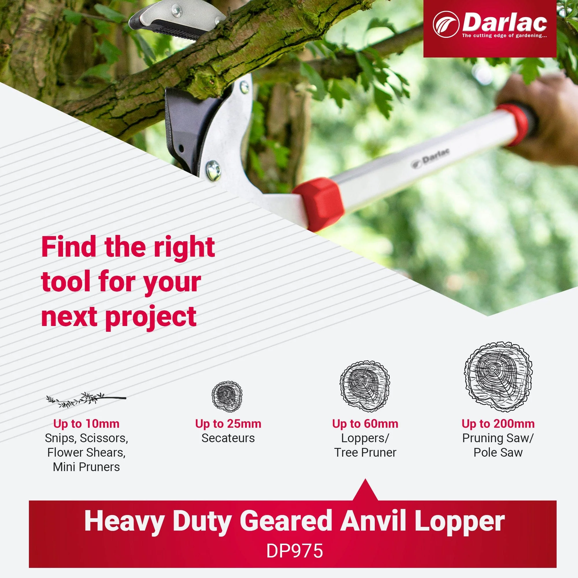 Darlac Heavy Duty Geared Anvil Lopper - Image 6