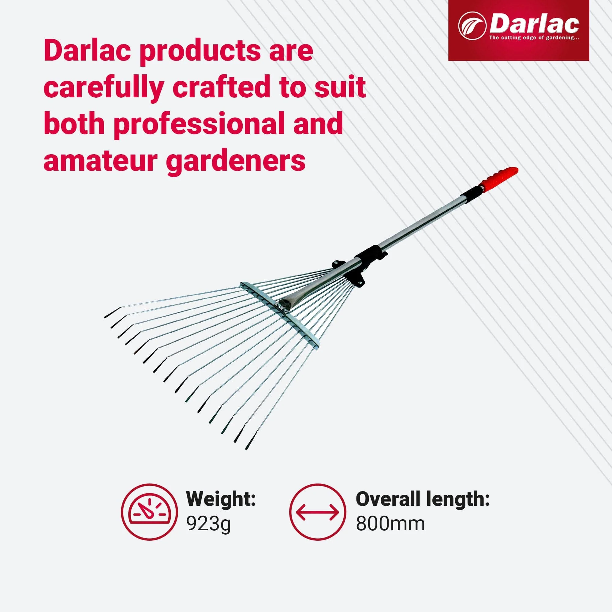 Darlac Expanding Telescopic Rake 15 Tine - Image 5