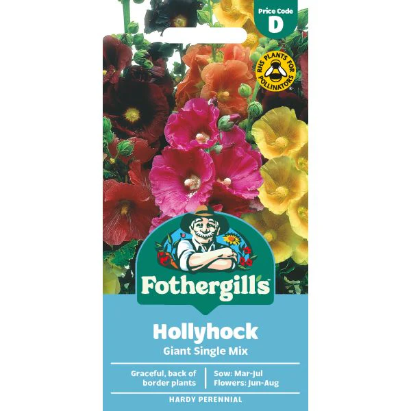 Hollyhock Giant Single Mixed