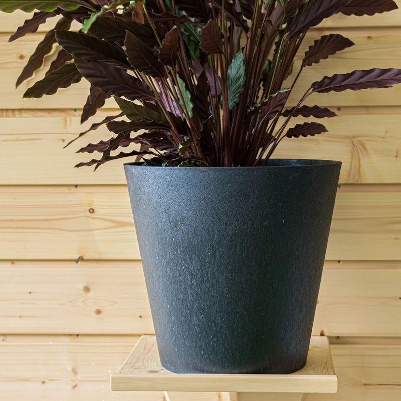 Octavia Recycled and Unbreakable Plant Pots 38cm Slate Twin Pack - Image 2