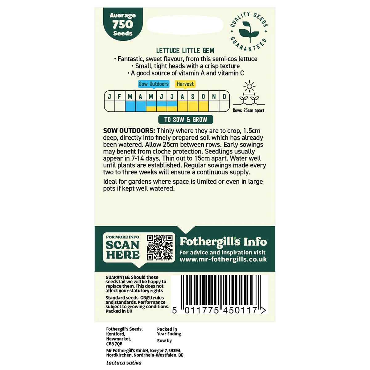 Oh Sow Simple - Lettuce Little Gem Seeds - Image 2