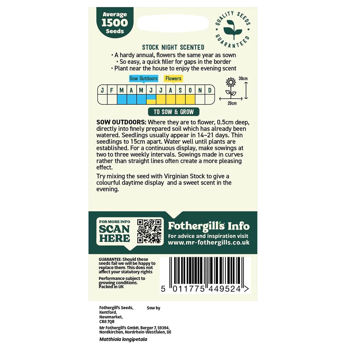 Oh Sow Simple - STOCK Scented Seeds - Image 2