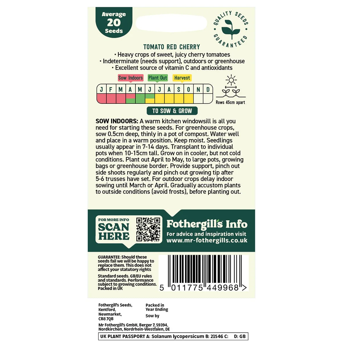 Oh Sow Simple - Tomato Red Cherry Seeds - Image 2