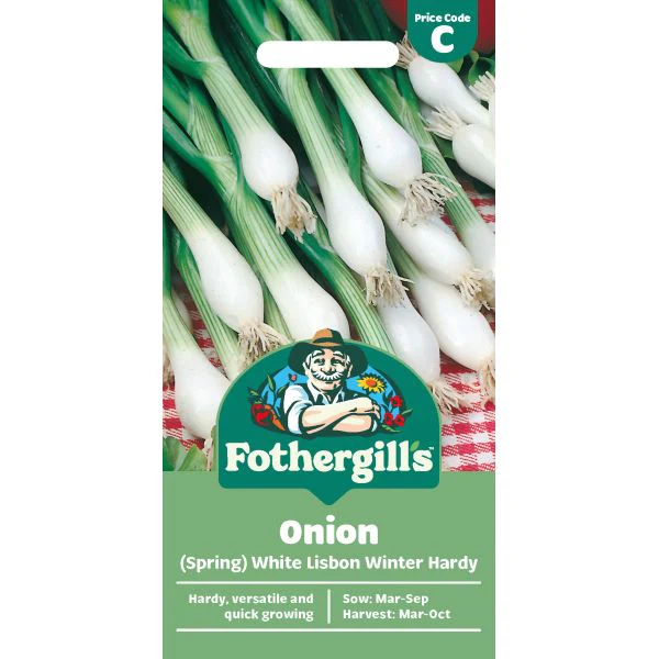 Onion (Spring) White Lisbon Winter Hardy Seeds