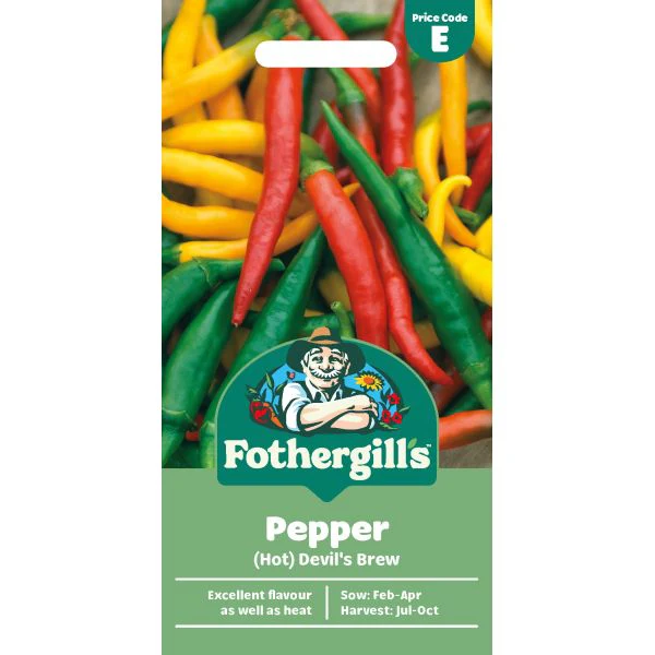 Pepper (Hot) Devil's Brew Vegetable Seeds