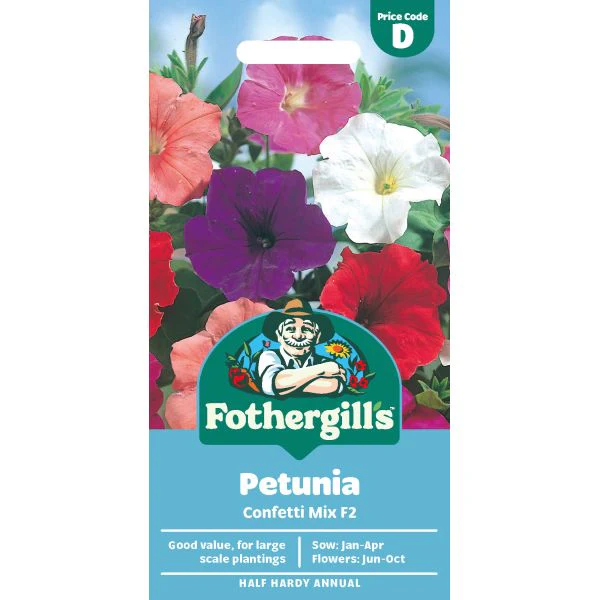 Petunia Confetti Mixed F2 Seeds