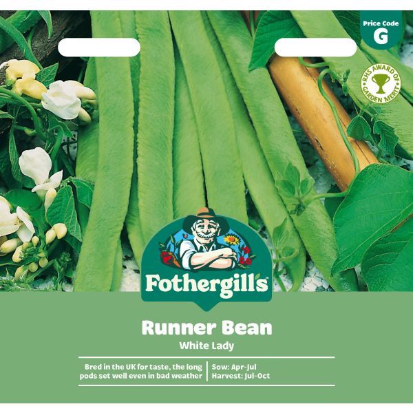 Runner Bean White Lady Seeds