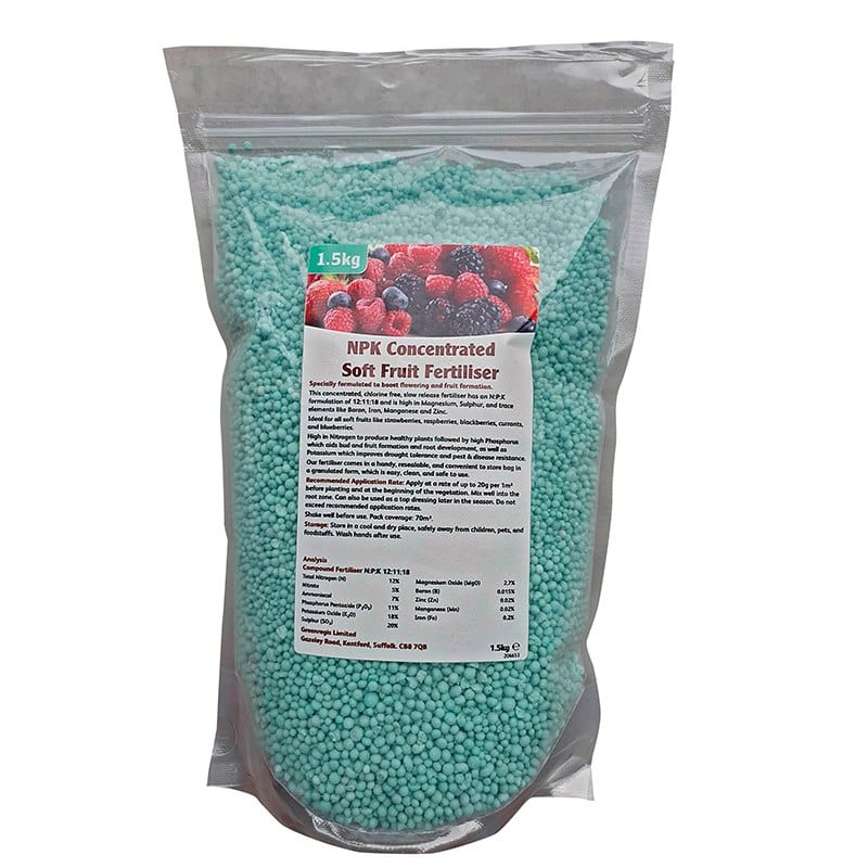 Soft Fruit Fertiliser 1.5kg Bag