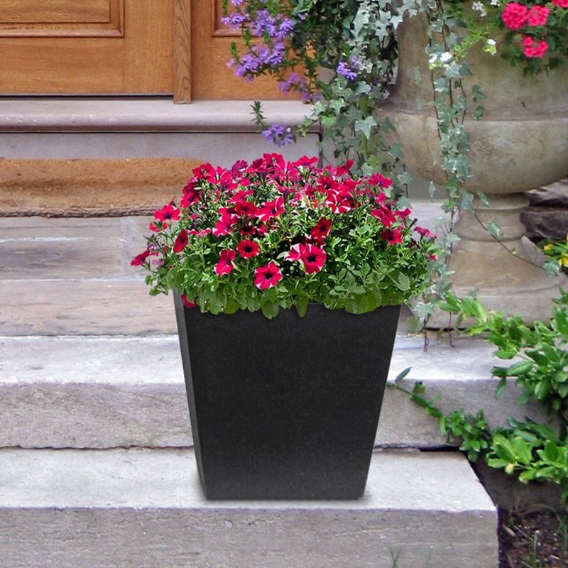 Sonata Recycled and Unbreakable Plant Pot 33cm Slate - Image 4