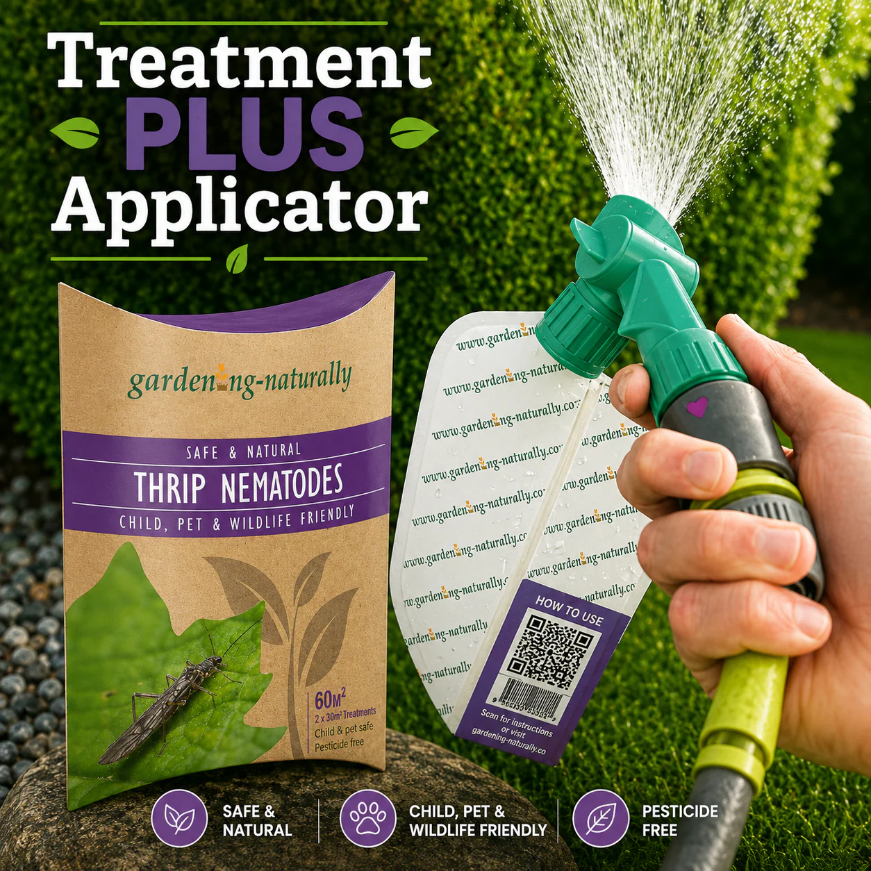 Thrip Nematode Treatment & Applicator Bundle